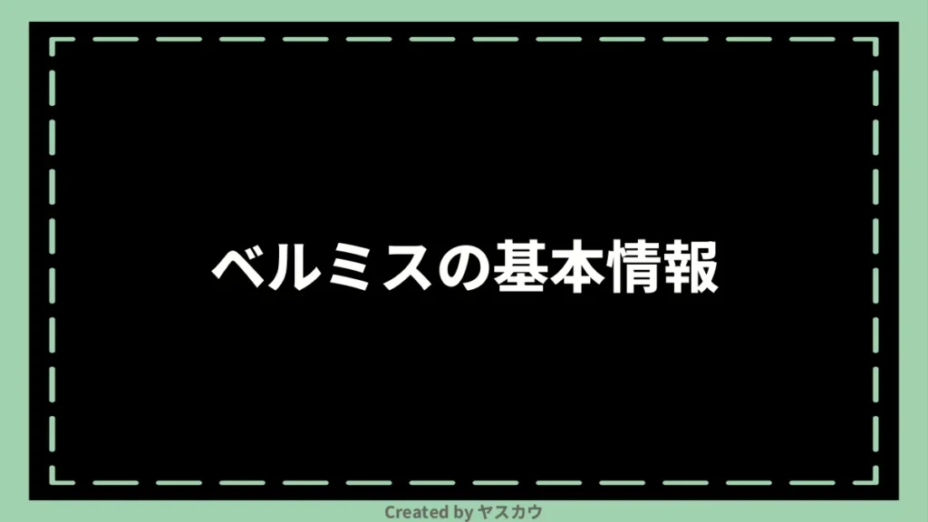 ベルミスの基本情報